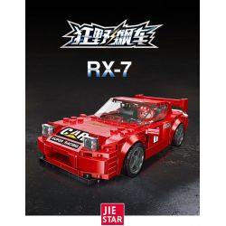 JIESTAR 92331 non  ĐUA XE NHỰA ĐƯỜNG MAZDA RX-7 bộ đồ chơi xếp lắp ráp ghép mô hình Racers Đua Tốc Độ 252 khối