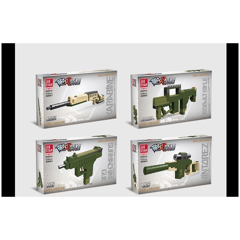 JIESTAR 92408 non  SÚNG TRƯỜNG M416 TỔ HỢP tỷ lệ 1:14 bộ đồ chơi xếp lắp ráp ghép mô hình Gun 661 khối