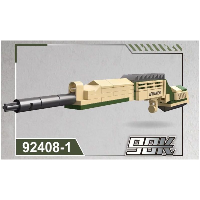 JIESTAR 92408 non  SÚNG TRƯỜNG M416 TỔ HỢP tỷ lệ 1:14 bộ đồ chơi xếp lắp ráp ghép mô hình Gun 661 khối