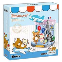 INBRIXX 890403 non  RILAKKUMA CHUYẾN DU LỊCH NƯỚC PHÁP LÃNG MẠN bộ đồ chơi xếp lắp ráp ghép mô hình