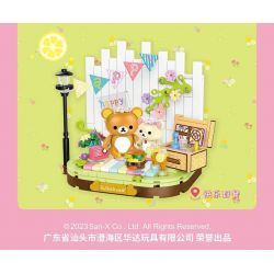 INBRIXX 890402 non  RILAKKUMA CHUYẾN DÃ NGOẠI VUI VẺ bộ đồ chơi xếp lắp ráp ghép mô hình RILAKKUMA HAPPY HOLIDAY PICNIC