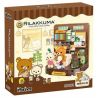 INBRIXX 890401 non  RILAKKUMA QUÁN CÀ PHÊ LƯỜI BIẾNG bộ đồ chơi xếp lắp ráp ghép mô hình RILAKKUMA CHOCOLATE AND COFFEE