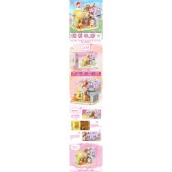 WELEMAGINATION 2135 non  HOA ANH ĐÀO ĐƯỜNG SẮT CAO TỐC bộ đồ chơi xếp lắp ráp ghép mô hình Girl CHERRY BLOSSOM SEASON Con Gái 596 khối