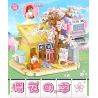 WELEMAGINATION 2135 non  HOA ANH ĐÀO ĐƯỜNG SẮT CAO TỐC bộ đồ chơi xếp lắp ráp ghép mô hình Girl CHERRY BLOSSOM SEASON Con Gái 596 khối