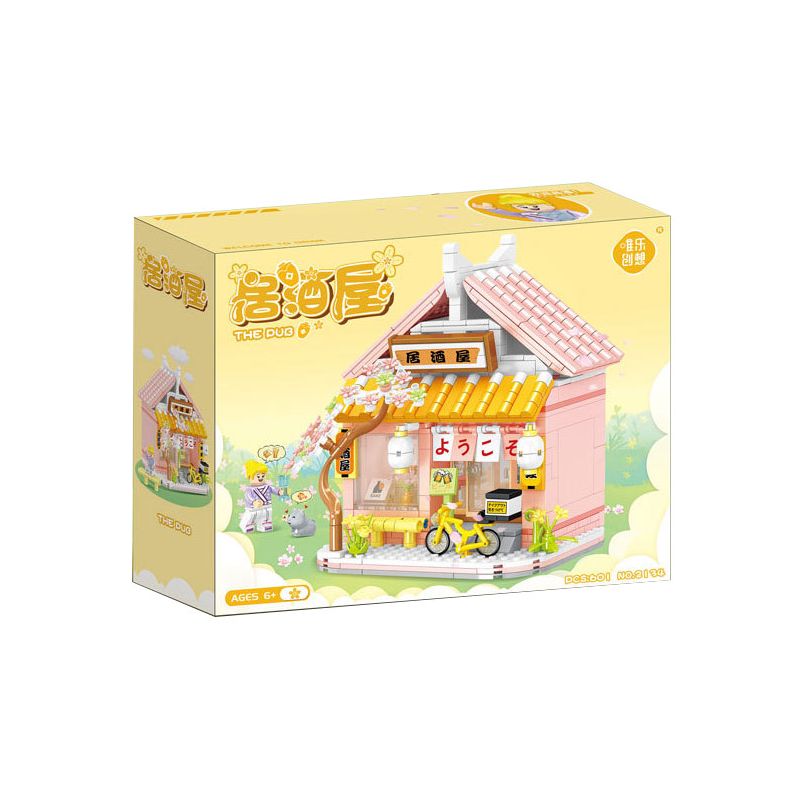 WELEMAGINATION 2134 non  IZAKAYA bộ đồ chơi xếp lắp ráp ghép mô hình Girl THE PUB Con Gái 601 khối