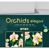 WELEMAGINATION 2139 non  HOA LAN VÀNG THƠM bộ đồ chơi xếp lắp ráp ghép mô hình Flowers ORCHIDS ELEGANT 606 khối