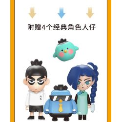 BALODY 21109 non  SÁT THỦ WU LIUQI TIỆM TÓC DA BẢO ĐỊNH bộ đồ chơi xếp lắp ráp ghép mô hình Movie & Game Phim Và Trò Chơi 2324 khối