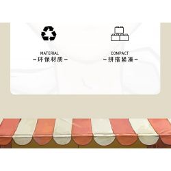 BALODY 21109 non  SÁT THỦ WU LIUQI TIỆM TÓC DA BẢO ĐỊNH bộ đồ chơi xếp lắp ráp ghép mô hình Movie & Game Phim Và Trò Chơi 2324 khối