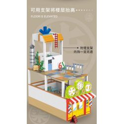 BALODY 21109 non  SÁT THỦ WU LIUQI TIỆM TÓC DA BẢO ĐỊNH bộ đồ chơi xếp lắp ráp ghép mô hình Movie & Game Phim Và Trò Chơi 2324 khối