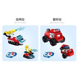 ZHEGAO QL0211 0211 non  HỎA TIÊN PHONG LỆNH 16 TỔ HỢP bộ đồ chơi xếp lắp ráp ghép mô hình Creator Sáng Tạo