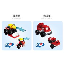 ZHEGAO QL0211 0211 non  HỎA TIÊN PHONG LỆNH 16 TỔ HỢP bộ đồ chơi xếp lắp ráp ghép mô hình Creator Sáng Tạo