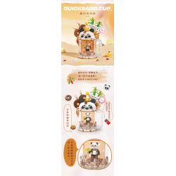 LOZ 4206 non  CỐC CÁT LÚN KEM CA CAO SÔ CÔ LA ĐEN bộ đồ chơi xếp lắp ráp ghép mô hình SWEET QUICKSAND CUP 297 khối