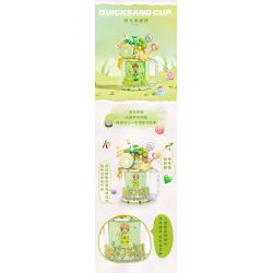 LOZ 4205 non  CỐC CÁT LÚN KEM NẮNG XANH bộ đồ chơi xếp lắp ráp ghép mô hình SWEET QUICKSAND CUP 252 khối