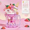 LOZ 4201 non  CỐC CÁT LÚN KEM PHÔ MAI BERRY bộ đồ chơi xếp lắp ráp ghép mô hình SWEET QUICKSAND CUP 235 khối