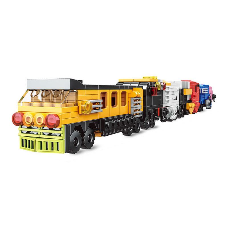 WOMA C0328 0328 non Lego TÀU THÀNH PHỐ 16 TỔ HỢP bộ đồ chơi xếp lắp ráp ghép mô hình Creator URBAN TRAIN Sáng Tạo 710 khối