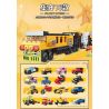 WOMA C0328 0328 non  TÀU THÀNH PHỐ 16 TỔ HỢP bộ đồ chơi xếp lắp ráp ghép mô hình Creator URBAN TRAIN Sáng Tạo 710 khối