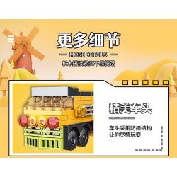 WOMA C0328 0328 non  TÀU THÀNH PHỐ 16 TỔ HỢP bộ đồ chơi xếp lắp ráp ghép mô hình Creator URBAN TRAIN Sáng Tạo 710 khối