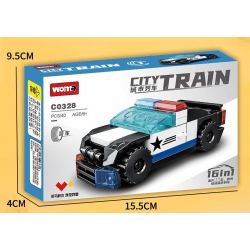 WOMA C0328 0328 non  TÀU THÀNH PHỐ 16 TỔ HỢP bộ đồ chơi xếp lắp ráp ghép mô hình Creator URBAN TRAIN Sáng Tạo 710 khối
