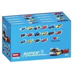 WOMA C0700 0700 non  XE VẬN CHUYỂN SƠ MI RƠ MOÓC 16 TỔ HỢP bộ đồ chơi xếp lắp ráp ghép mô hình Racers SUPER THUNDERING Đua Tốc Độ 791 khối