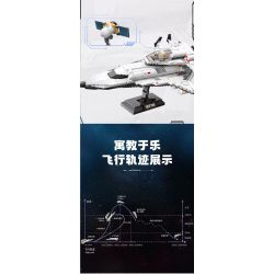 TOP TOY TC1408 1408 non  TÀU CON THOI bộ đồ chơi xếp lắp ráp ghép mô hình Space Thám Hiểm Không Gian 700 khối