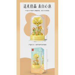 TOP TOY TC1116 1116 non  HỘP NHẠC HOA TÌNH YÊU THỨC TỈNH bộ đồ chơi xếp lắp ráp ghép mô hình Flowers AWAKENING LOVE