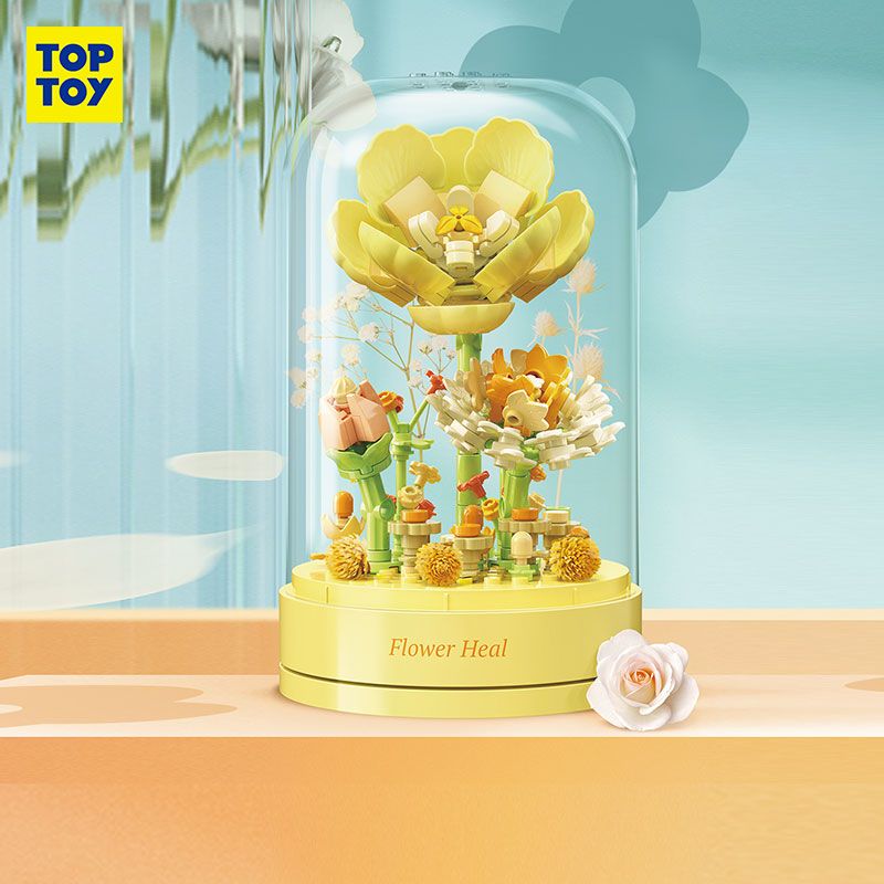 TOP TOY TC1114 1114 non  HỘP NHẠC HOA CHỮA BỆNH LẠ MẮT bộ đồ chơi xếp lắp ráp ghép mô hình Flowers FLOWER HEAL