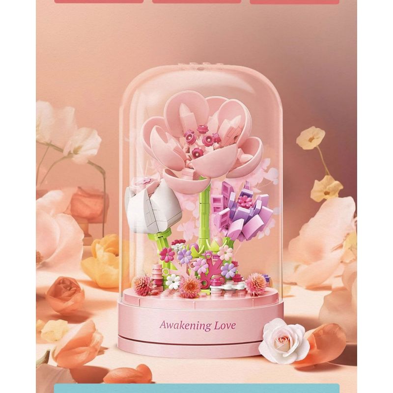 TOP TOY TC1114 1114 non  HỘP NHẠC HOA CHỮA BỆNH LẠ MẮT bộ đồ chơi xếp lắp ráp ghép mô hình Flowers FLOWER HEAL