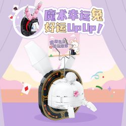 TOP TOY TC1313 1313 non  NGƯỜI GIỮ TỜ GIẤY DỄ THƯƠNG MÔNG THỎ MAY MẮN THUẬT bộ đồ chơi xếp lắp ráp ghép mô hình