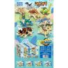 ZHEGAO QL1746 1746 non  MÔ HÌNH KHỦNG LONG CHIẾN 8 bộ đồ chơi xếp lắp ráp ghép mô hình DINOSAUR