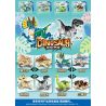 ZHEGAO QL1746 1746 non  MÔ HÌNH KHỦNG LONG CHIẾN 8 bộ đồ chơi xếp lắp ráp ghép mô hình DINOSAUR