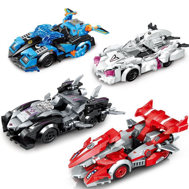 ZHEGAO QL0739 0739 non Lego FLYING SPUR RACING 4 MẪU XE bộ đồ chơi xếp lắp ráp ghép mô hình Racers Đua Tốc Độ 681 khối