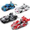 ZHEGAO QL0739 0739 non  FLYING SPUR RACING 4 MẪU XE bộ đồ chơi xếp lắp ráp ghép mô hình Racers Đua Tốc Độ 681 khối