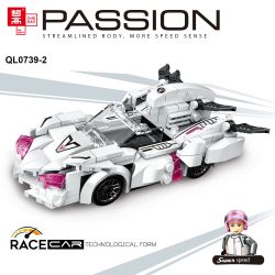 ZHEGAO QL0739 0739 non  FLYING SPUR RACING 4 MẪU XE bộ đồ chơi xếp lắp ráp ghép mô hình Racers Đua Tốc Độ 681 khối