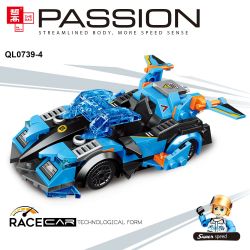 ZHEGAO QL0739 0739 non  FLYING SPUR RACING 4 MẪU XE bộ đồ chơi xếp lắp ráp ghép mô hình Racers Đua Tốc Độ 681 khối