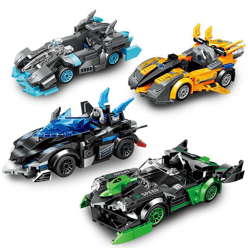 ZHEGAO QL0738 0738 non Lego FLYING SPUR RACING 4 MẪU XE bộ đồ chơi xếp lắp ráp ghép mô hình Racers Đua Tốc Độ 688 khối