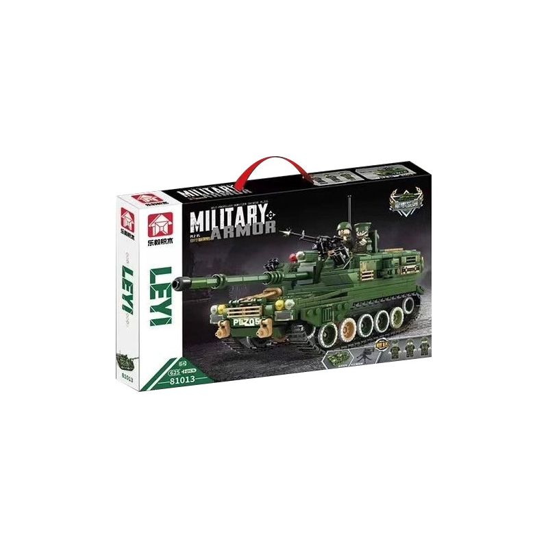 LE YI 81013 non Lego PHÁO TỰ HÀNH PLZ-05 bộ đồ chơi xếp lắp ráp ghép mô hình Military Army Quân Sự Bộ Đội 625 khối