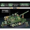 LE YI 81013 non  PHÁO TỰ HÀNH PLZ-05 bộ đồ chơi xếp lắp ráp ghép mô hình Military Army Quân Sự Bộ Đội 625 khối