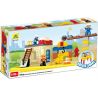 HYSTOYS HONGYUANSHENG AOLEDUOTOYS HG-1481 1481 HG1481 Xếp hình kiểu    Construction Site Công Trường Xây Dựng Có Bàn Hộp 56 khối