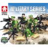 LE YI 87001 non  LỰC LƯỢNG ĐẶC NHIỆM QUÂN SỰ 8 MÔ HÌNH bộ đồ chơi xếp lắp ráp ghép mô hình Military Army Quân Sự Bộ Đội