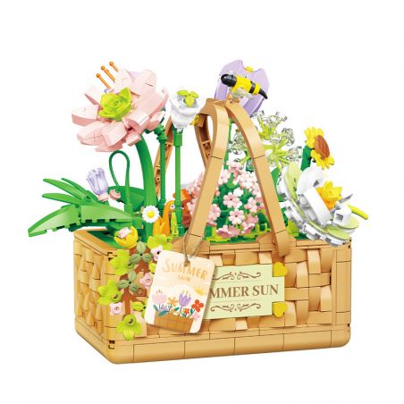 WELEMAGINATION 2076 non  NẮNG HÈ bộ đồ chơi xếp lắp ráp ghép mô hình Flowers Hoa 1168 khối