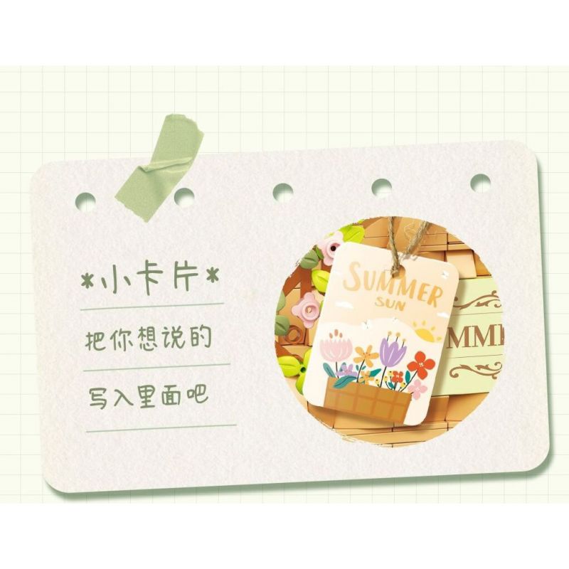 WELEMAGINATION 2076 non  NẮNG HÈ bộ đồ chơi xếp lắp ráp ghép mô hình Flowers Hoa 1168 khối