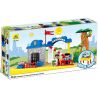 HYSTOYS HONGYUANSHENG AOLEDUOTOYS HG-1485 1485 HG1485 Xếp hình kiểu    Police Station Trại Giam Của Cảnh Sát Có Bàn Hộp 45 khối