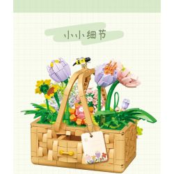 WELEMAGINATION 2076 non  NẮNG HÈ bộ đồ chơi xếp lắp ráp ghép mô hình Flowers Hoa 1168 khối