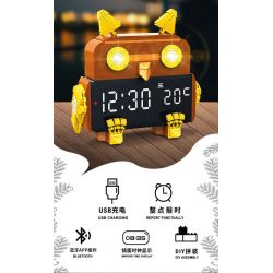 ACCUMULATE CULTURE J602 non  ĐỒNG HỒ BÁO THỨC THÔNG MINH VIBRANT OWL bộ đồ chơi xếp lắp ráp ghép mô hình Gear SMART ALARM CLOCK Đồ Lắp Ghép