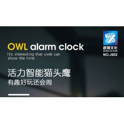 ACCUMULATE CULTURE J602 non  ĐỒNG HỒ BÁO THỨC THÔNG MINH VIBRANT OWL bộ đồ chơi xếp lắp ráp ghép mô hình Gear SMART ALARM CLOCK Đồ Lắp Ghép