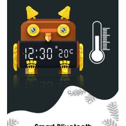 ACCUMULATE CULTURE J602 non  ĐỒNG HỒ BÁO THỨC THÔNG MINH VIBRANT OWL bộ đồ chơi xếp lắp ráp ghép mô hình Gear SMART ALARM CLOCK Đồ Lắp Ghép
