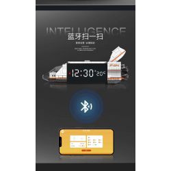 ACCUMULATE CULTURE J601 non  ĐỒNG HỒ BÁO THỨC THÔNG MINH TÀU CON THOI bộ đồ chơi xếp lắp ráp ghép mô hình Gear SMART ALARM CLOCK Đồ Lắp Ghép