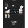 ACCUMULATE CULTURE J601 non  ĐỒNG HỒ BÁO THỨC THÔNG MINH TÀU CON THOI bộ đồ chơi xếp lắp ráp ghép mô hình Gear SMART ALARM CLOCK Đồ Lắp Ghép