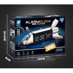 ACCUMULATE CULTURE J601 non  ĐỒNG HỒ BÁO THỨC THÔNG MINH TÀU CON THOI bộ đồ chơi xếp lắp ráp ghép mô hình Gear SMART ALARM CLOCK Đồ Lắp Ghép
