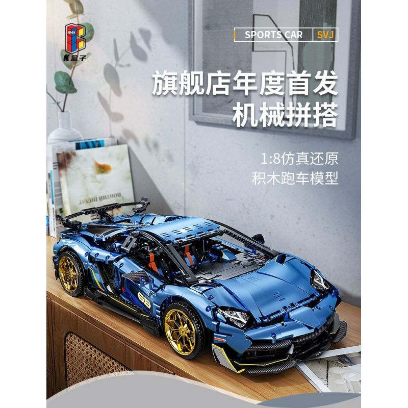 SHARP MODEL JIMU LIANGPIN 10520  MANNIU SVJ tỷ lệ 1:8 bộ đồ chơi xếp lắp ráp ghép mô hình 3811 khối